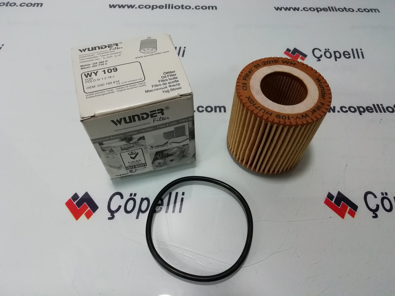 WY 109 - YAG FILTRESI, POLO IV 1.2 16 V 03D198819 SO 903/E-E 37HD 84-HU 710 X-OX 360 D / WUNDER