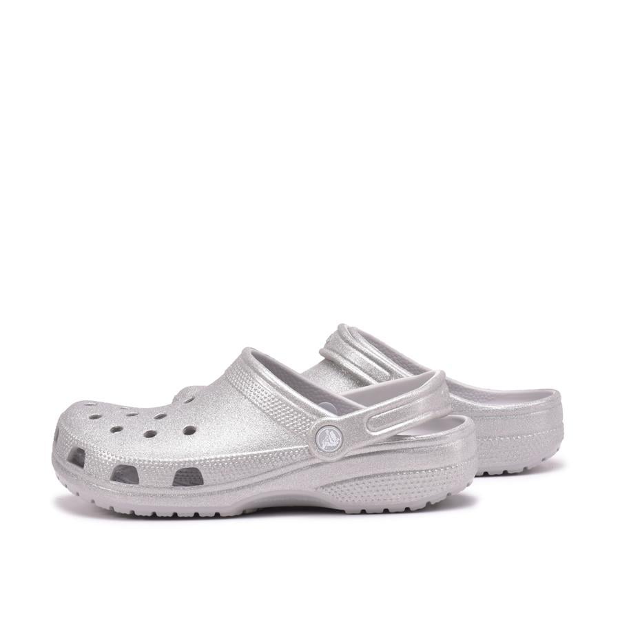 Crocs Classic Glitter Clog Silver Glitter Wmn's Terlik 205942-0IC