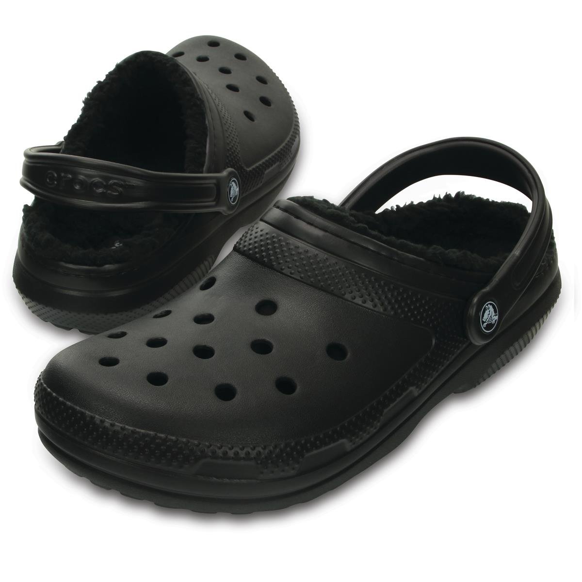 Crocs Classic Lined Black Unisex Terlik 203591-060