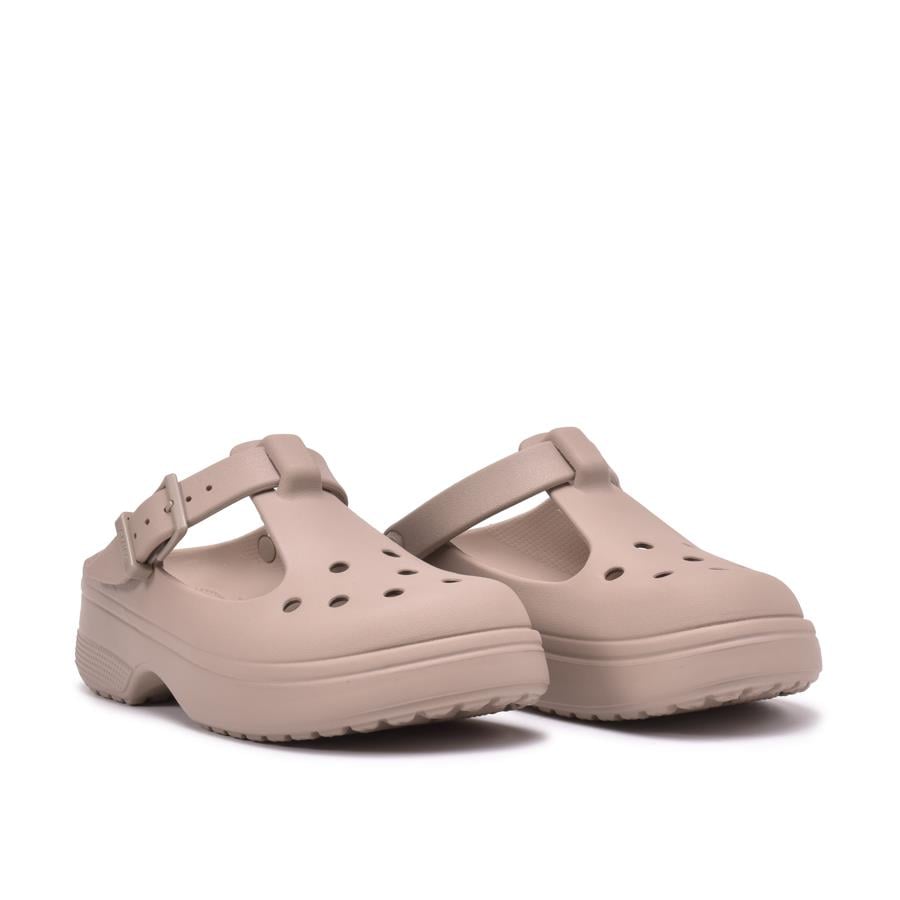 Crocs Classic Mary Jane Clog Taupe Wmn's Terlik 210581-214