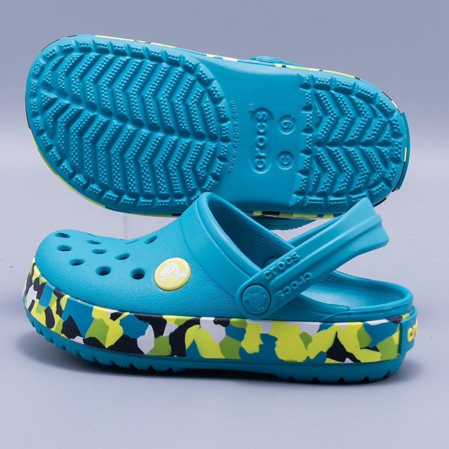 Crocs Crocband Glow Confetti Bandcgt Turbo Teal Çocuk Terlik 212524-3BU