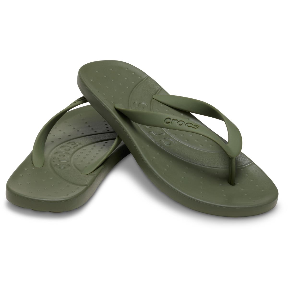 Crocs Flip Army Green Mn's Terlik 210089-309