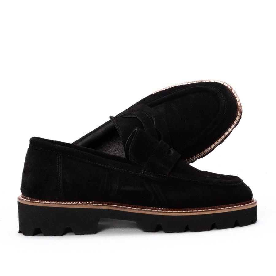 Gusse Adela Kadın Hakıkı Süet Deri Loafer  Ayakkabı 141209-2