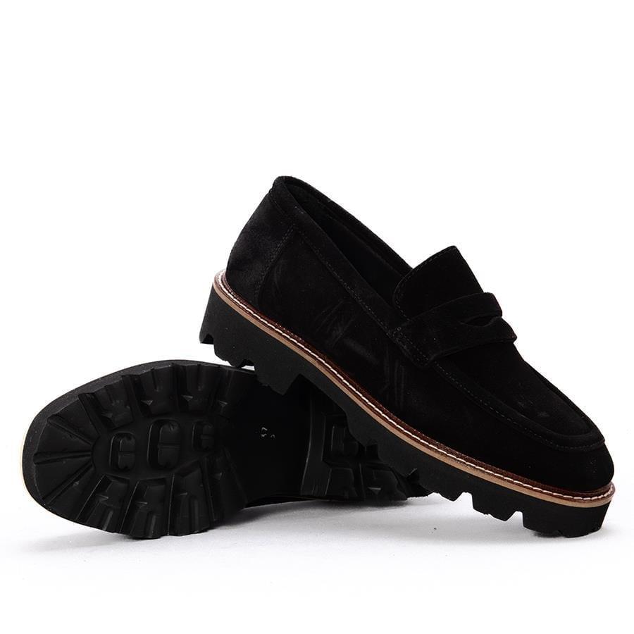 Gusse Adela Kadın Hakıkı Süet Deri Loafer  Ayakkabı 141209-2