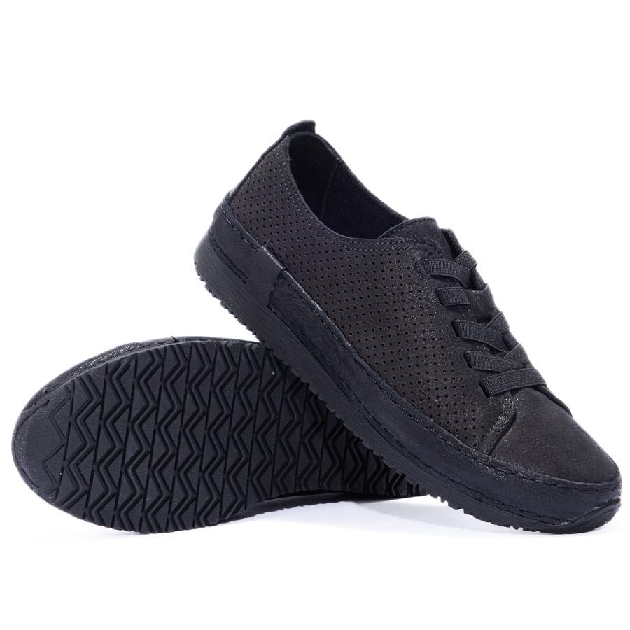 Gusse Alectrona Kadın Hakiki Deri Simli Casual Ayakkabı 233030S