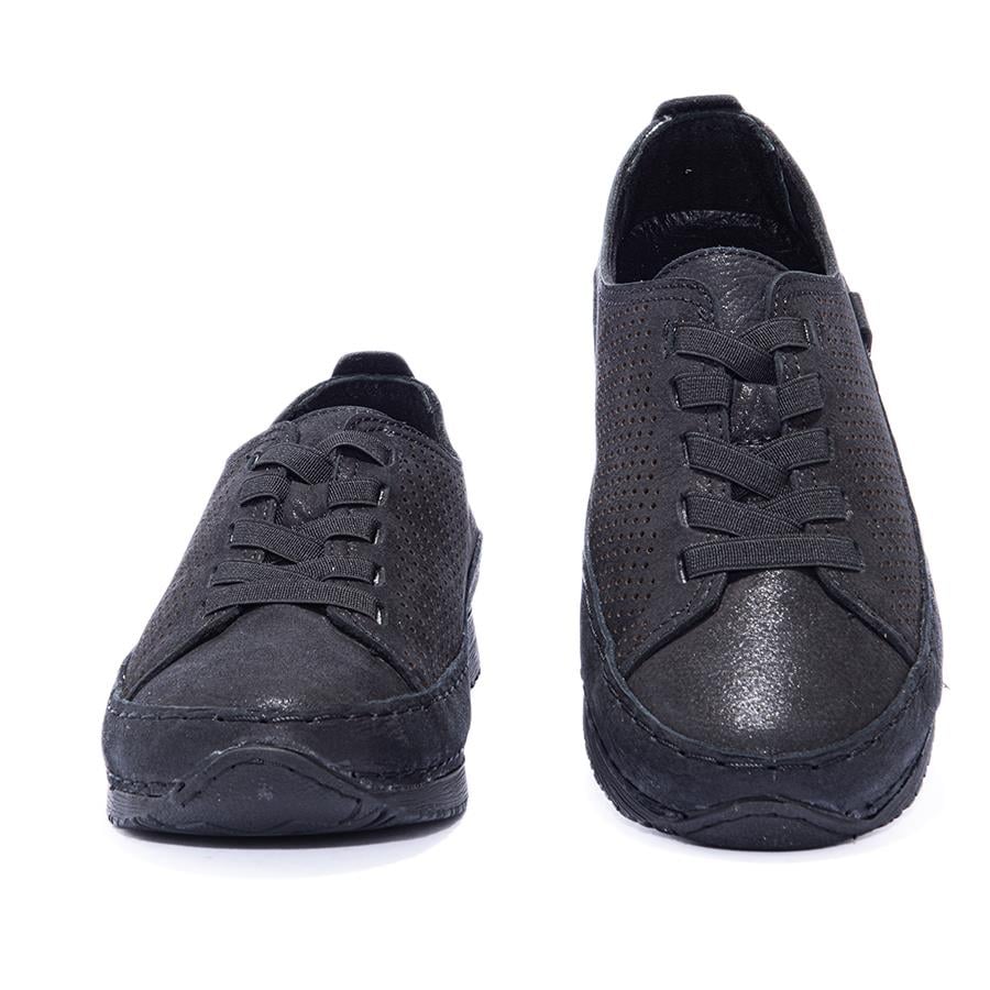 Gusse Alectrona Kadın Hakiki Deri Simli Casual Ayakkabı 233030S