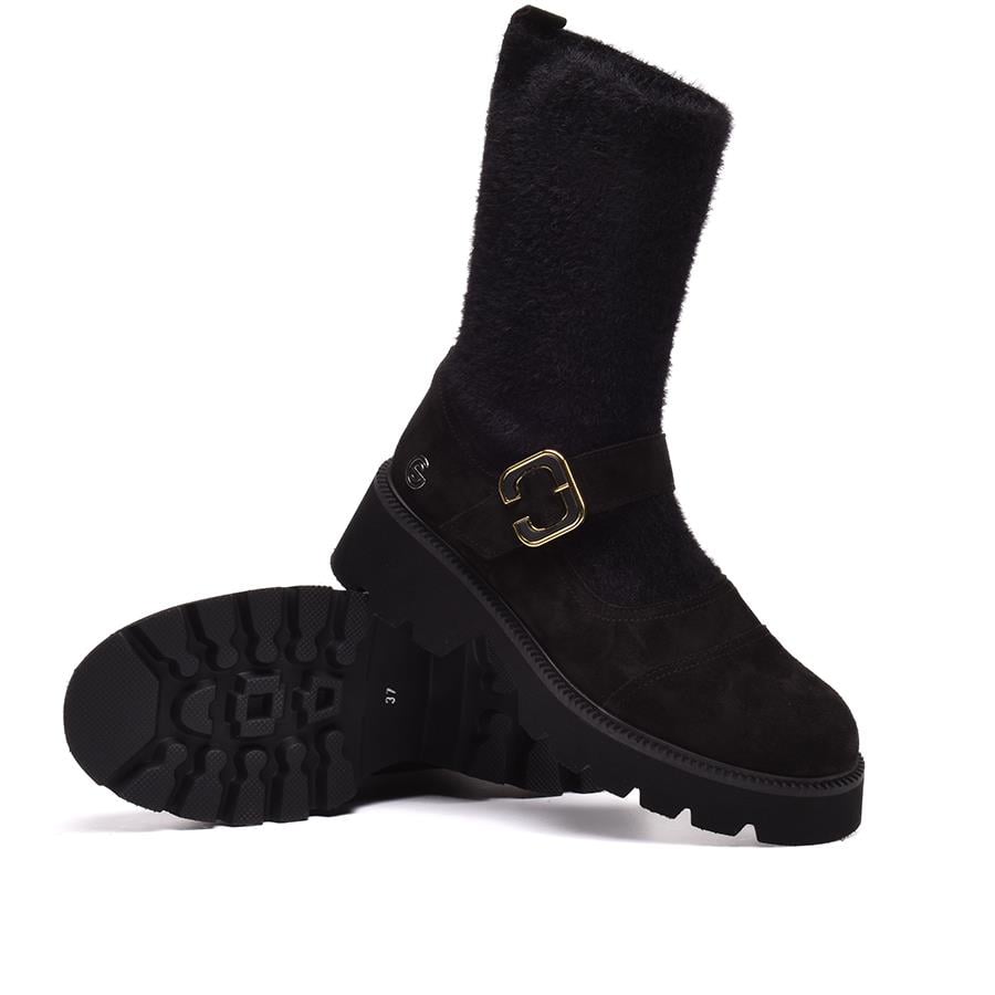 Gusse Alkmini Hakiki Süet Deri Bot 24229-2