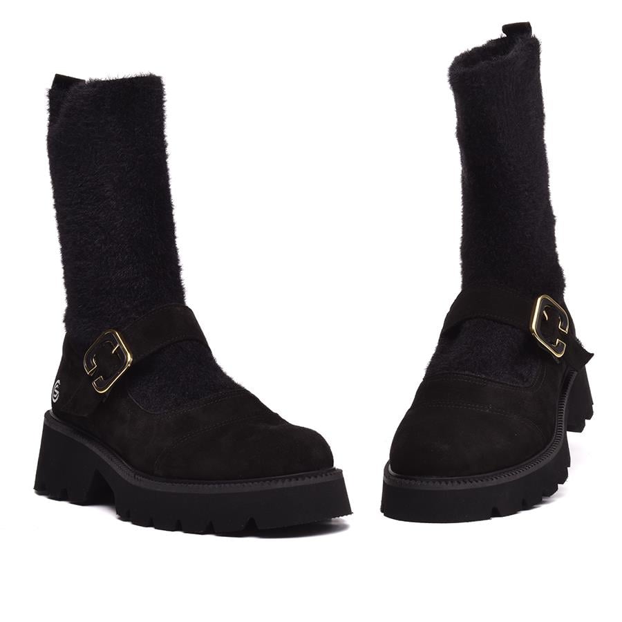 Gusse Alkmini Hakiki Süet Deri Bot 24229-2