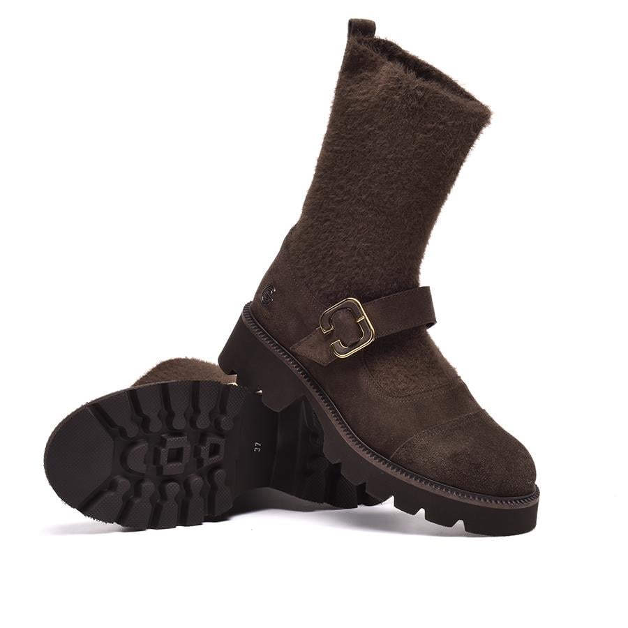 Gusse Alkmini Hakiki Süet Deri Bot 24229-2