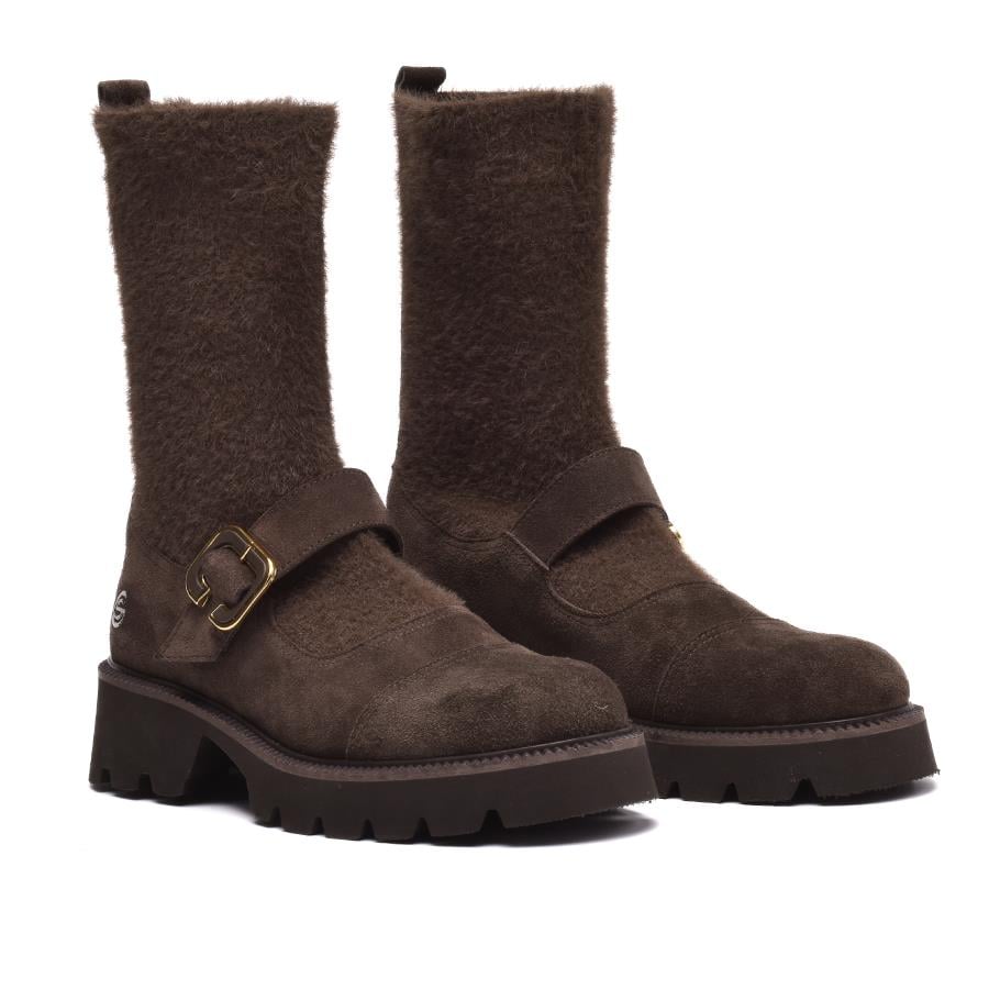 Gusse Alkmini Hakiki Süet Deri Bot 24229-2