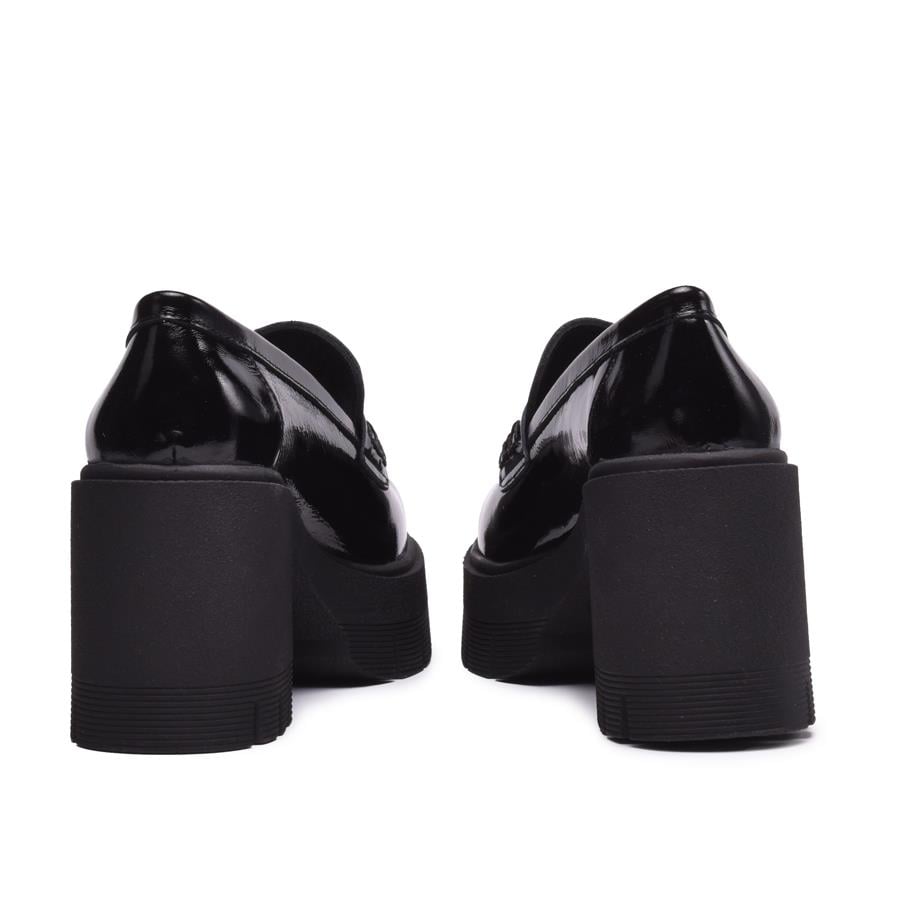 Gusse Bellına Kadın Hakiki Rugan Deri Günlük Ayakkabı 46-3