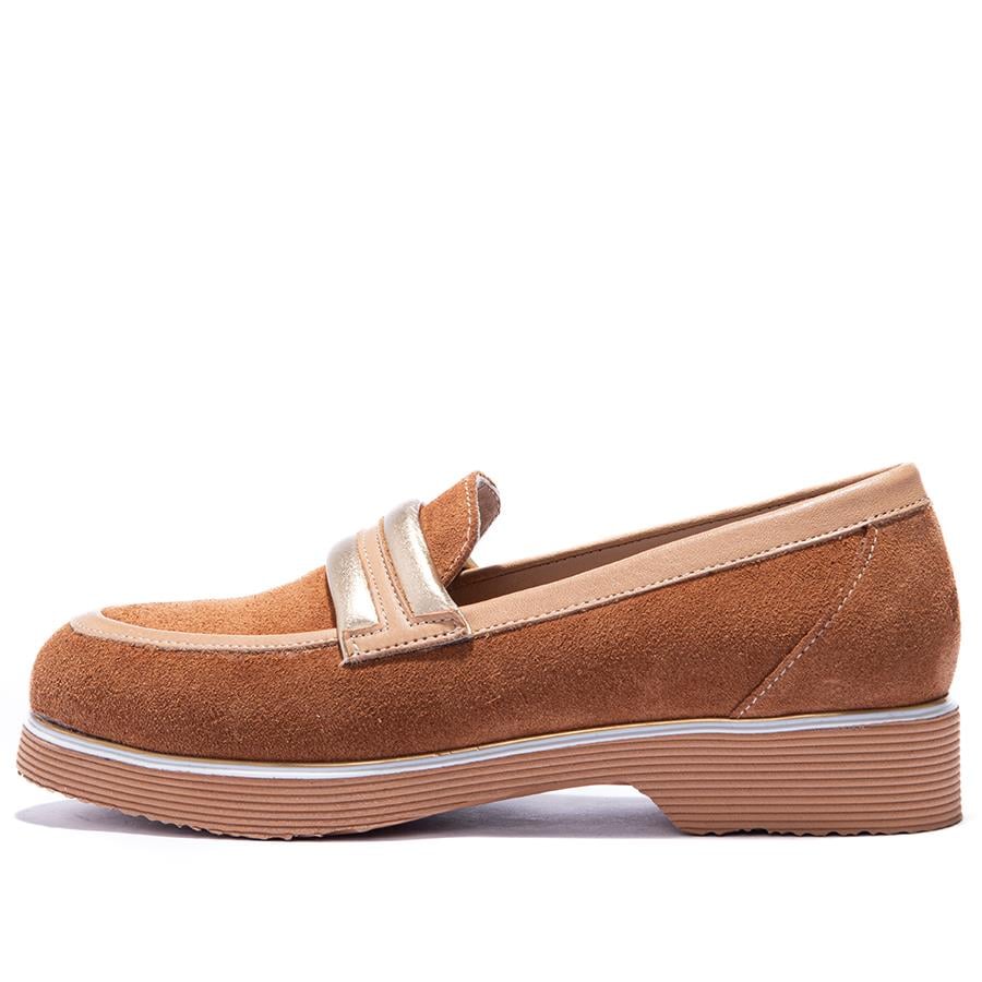 Gusse Brielle Kadın Hakiki Süet Deri Loafer Ayakkabı K151109-2