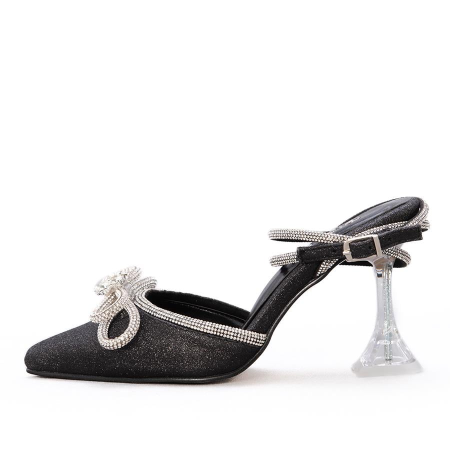 Gusse Calliope Kadın Simli Abiye Stiletto 1670S-4