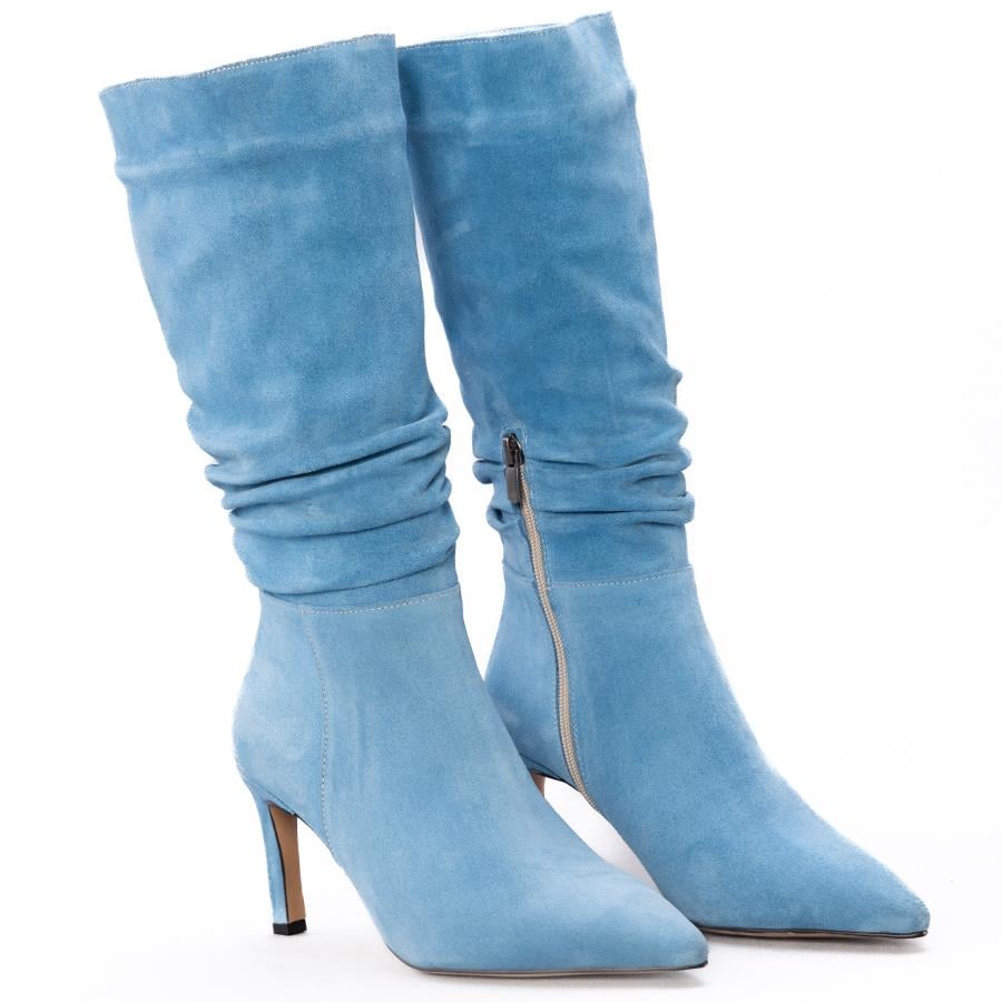 Gusse Catherine Kadın Hakıkı Suet Derı Çizme K722-2