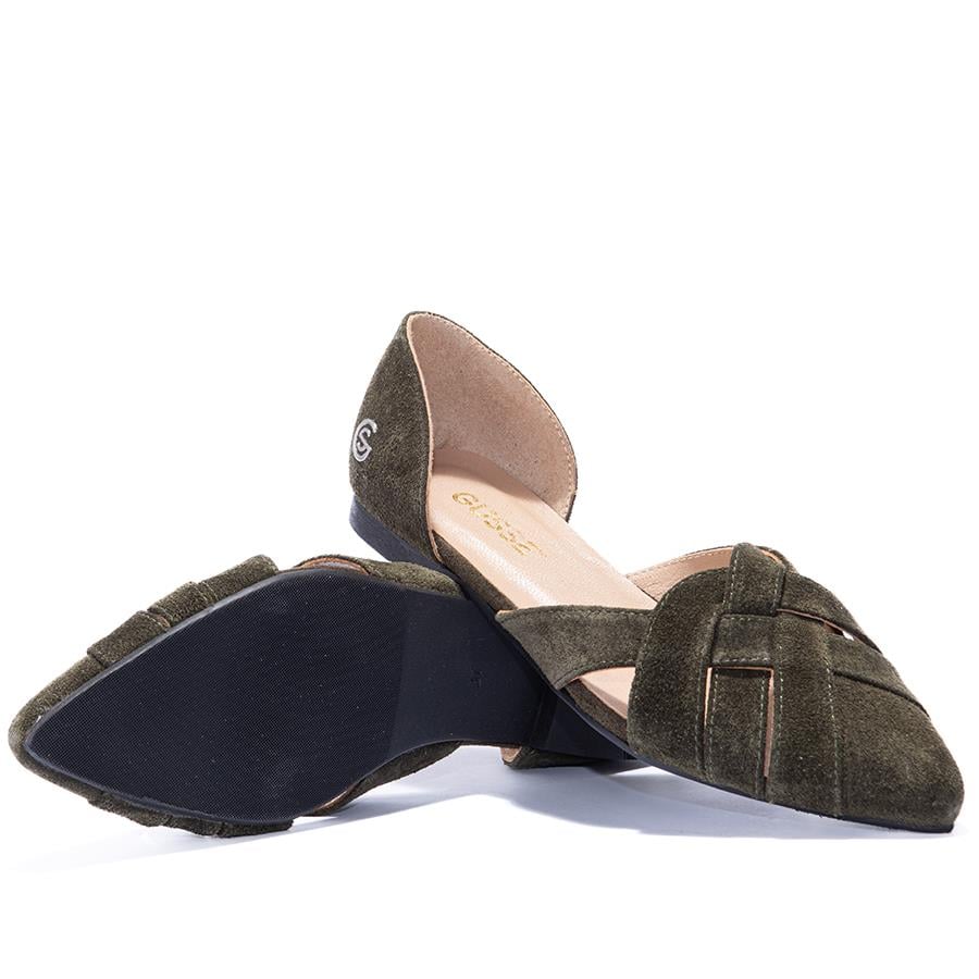 Gusse Chloe Kadın Hakiki Süet Deri Babet-K153-2