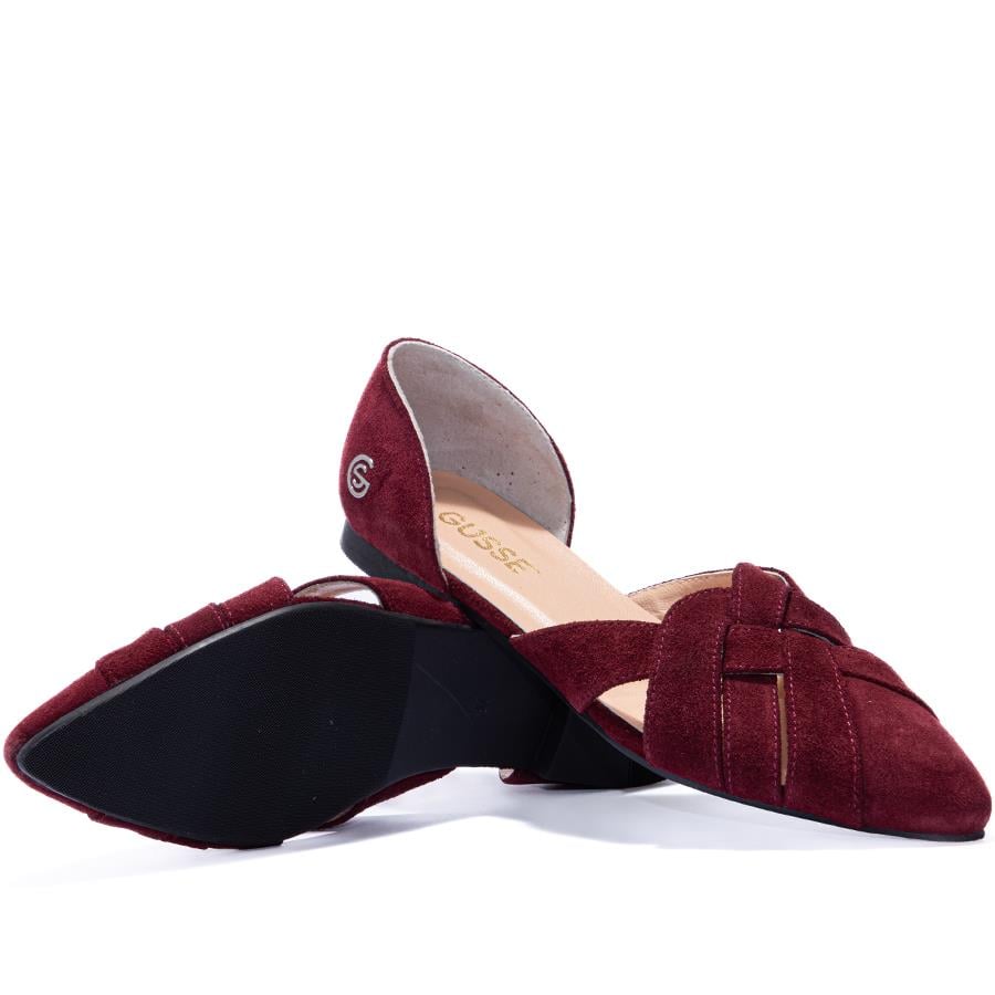 Gusse Chloe Kadın Hakiki Süet Deri Babet-K153-2