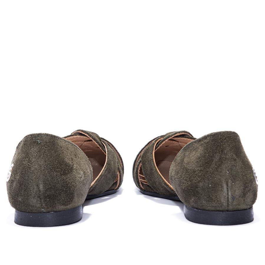 Gusse Chloe Kadın Hakiki Süet Deri Babet-K153-2