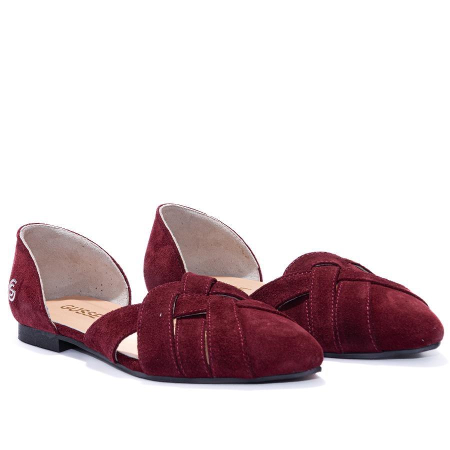 Gusse Chloe Kadın Hakiki Süet Deri Babet-K153-2