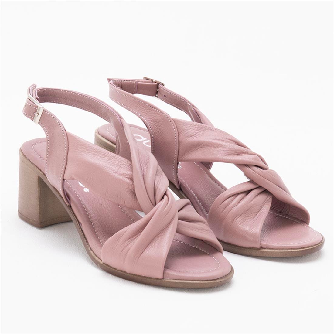 GUSSE CLAUDIA KADIN HAKIKI DERI SANDALET 15-01