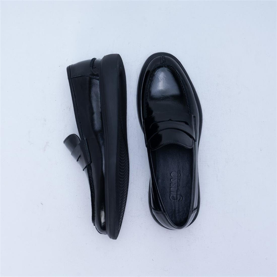 GUSSE CLIVE ERKEK HAKİKİ RUGAN NAPLAK DERİ LOAFER AYAKKABI-226820-3