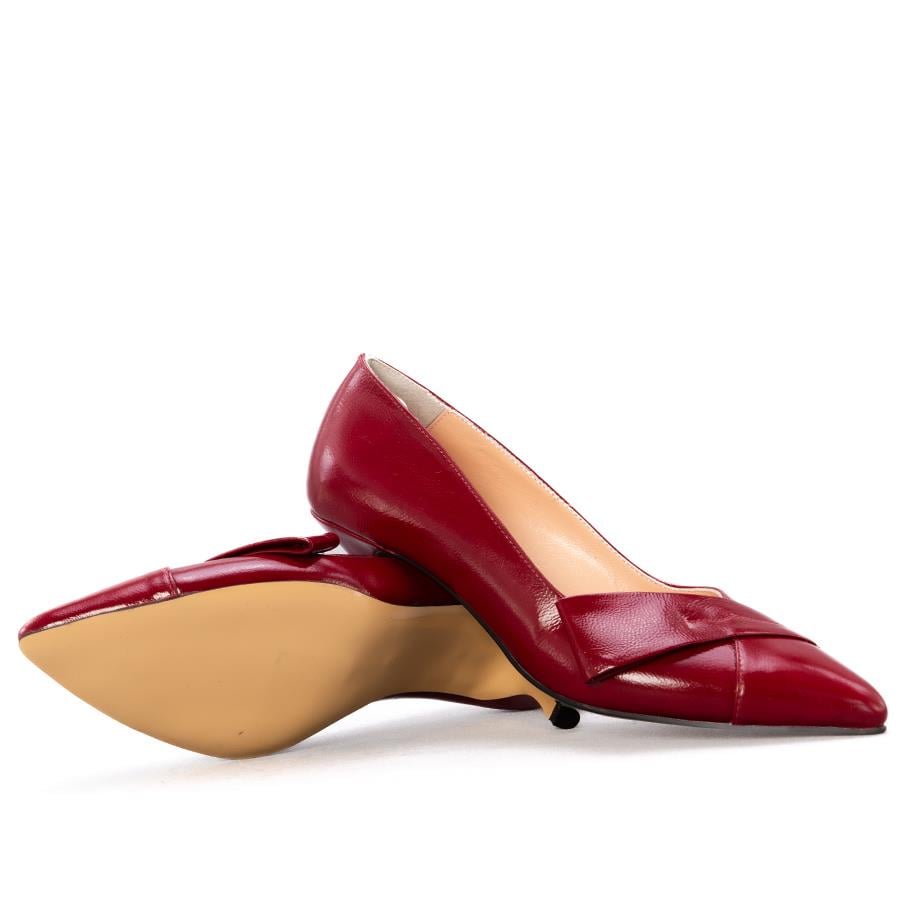 Gusse Daphe Kadın Hakiki Rugan Deri Stiletto K2585-3