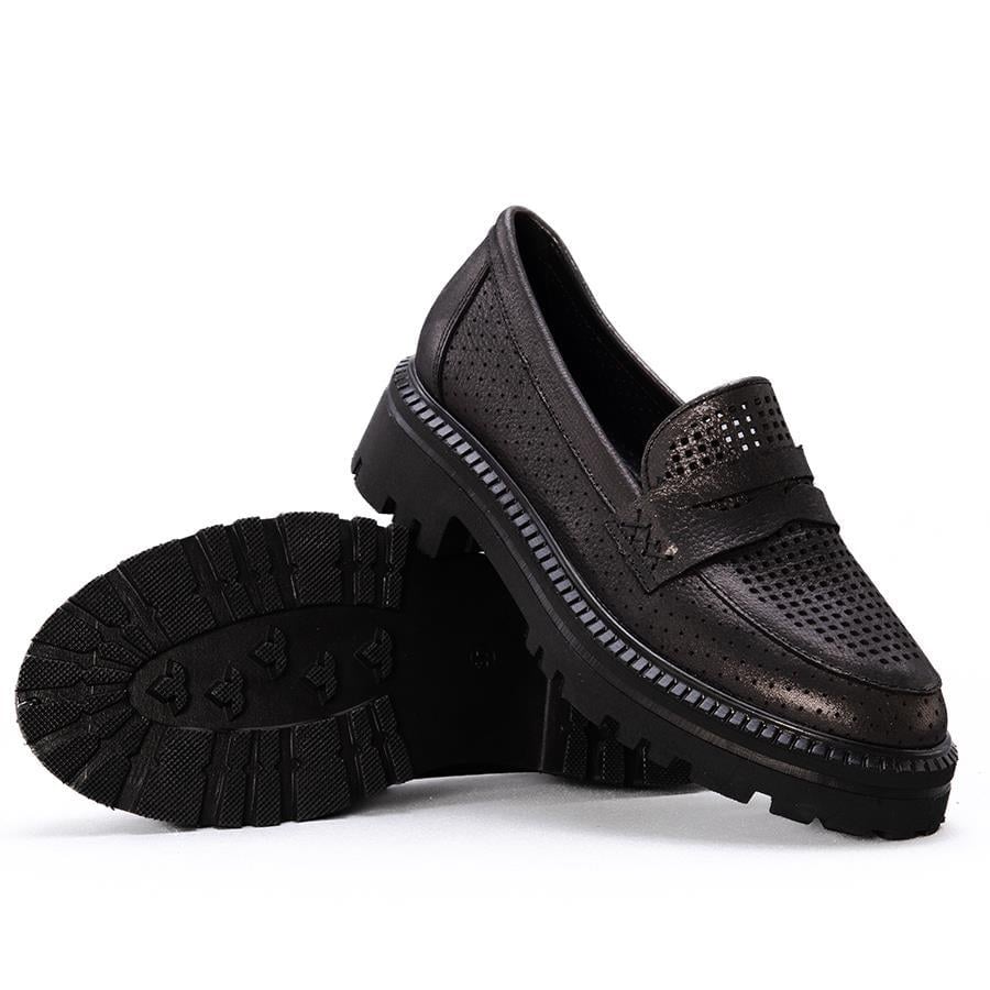 Gusse Franny Kadın Hakiki Simli Deri Sneaker 820