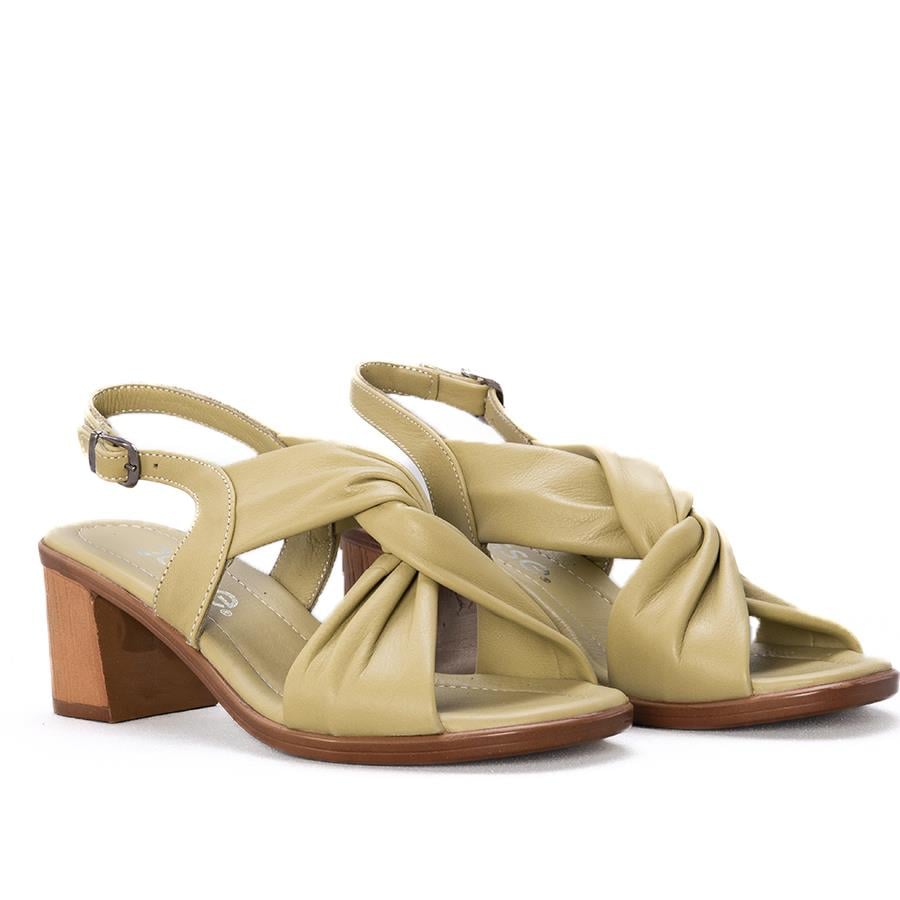 Gusse Diandra Kadın Hakiki Deri Topuklu  Sandalet 2213