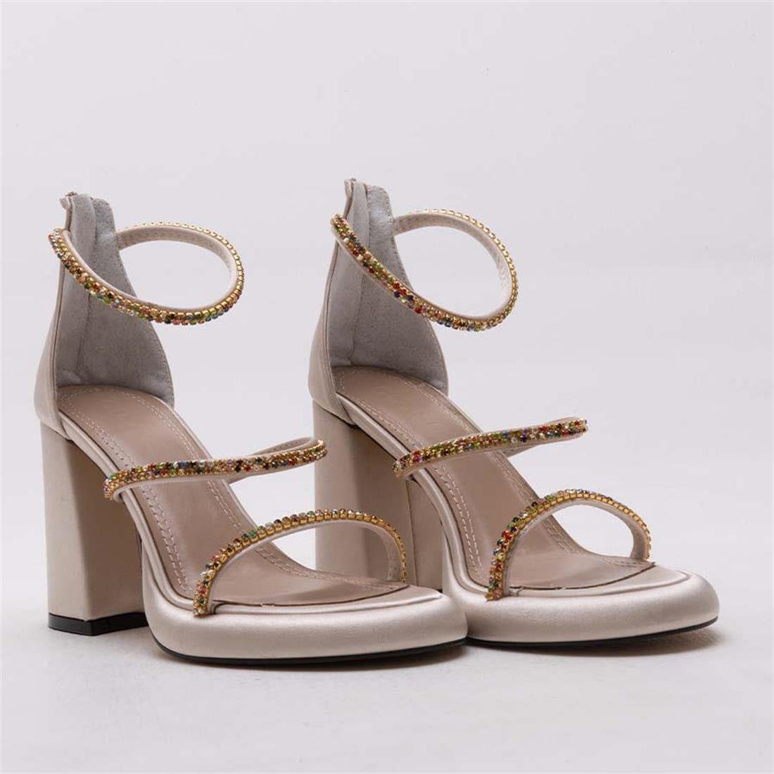 GUSSE DONNA KADIN SATEN SANDALET 1393