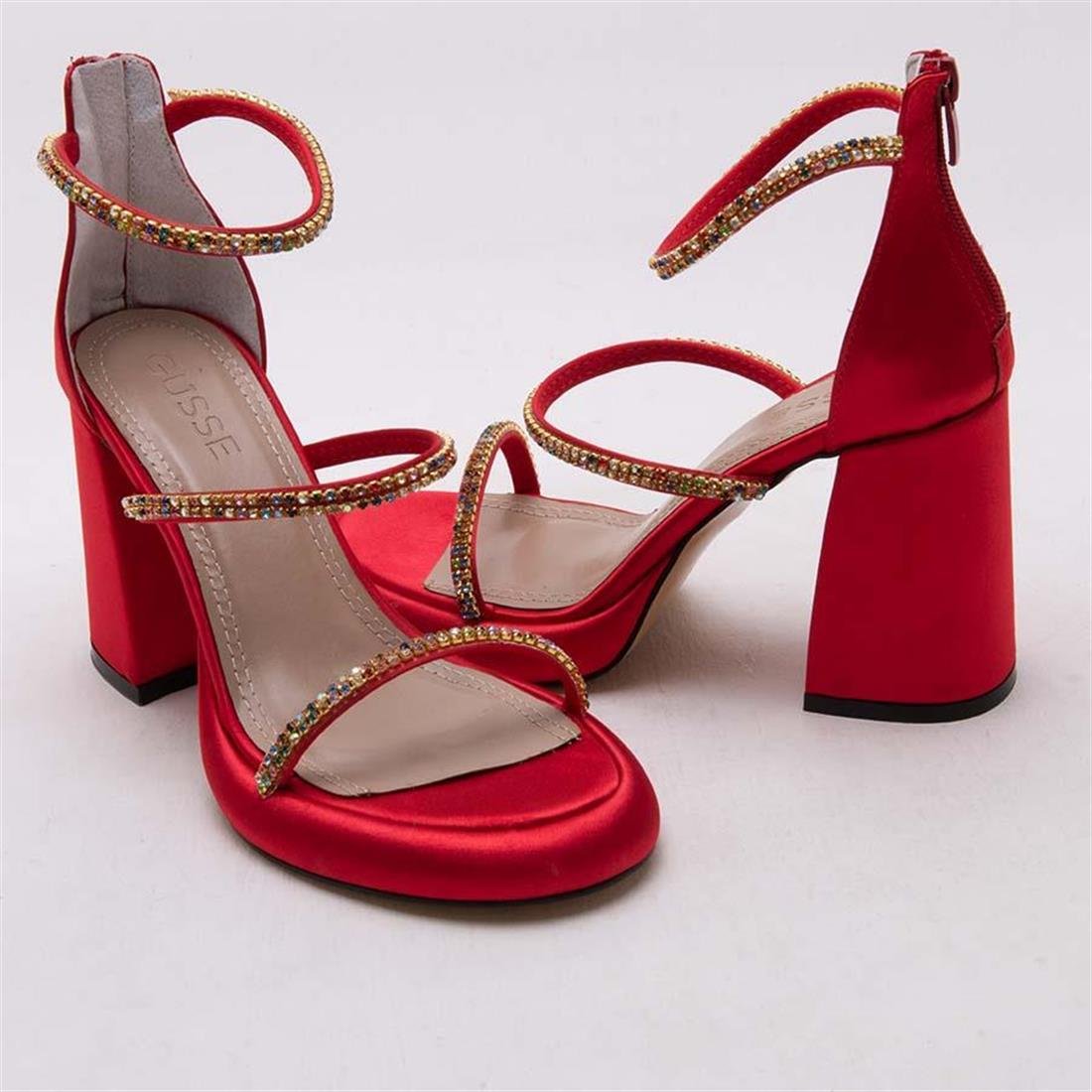 GUSSE DONNA KADIN SATEN SANDALET 1393