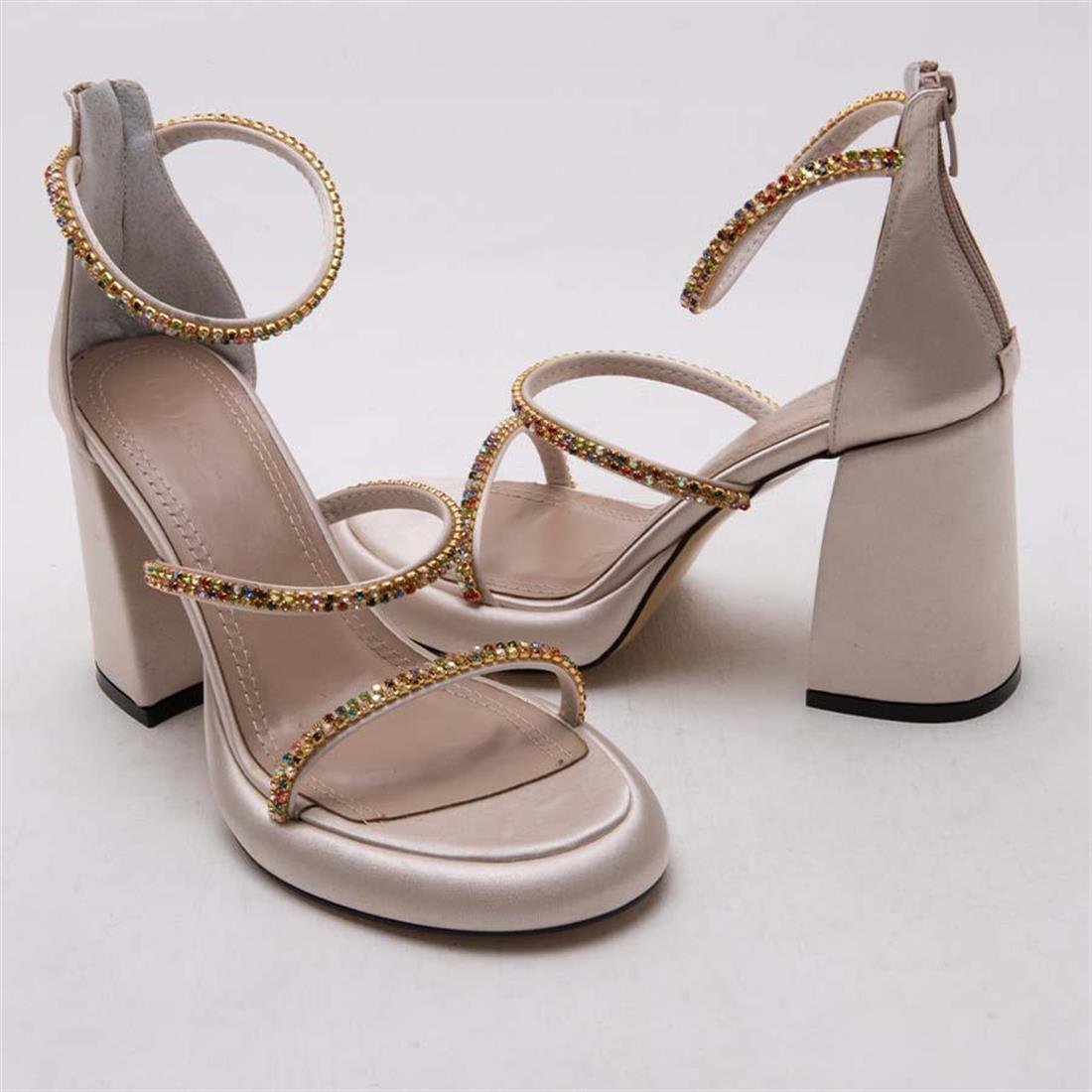 GUSSE DONNA KADIN SATEN SANDALET 1393