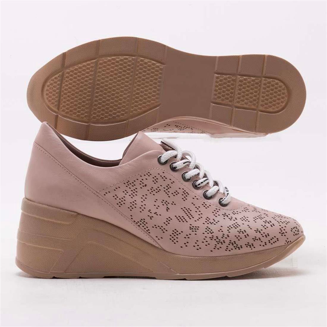 GUSSE ELINA KADIN HAKIKI DERI DOLGU TABAN AYAKKABI 3600