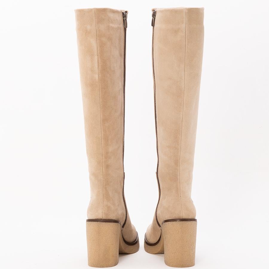 Gusse Elpis Kadın Hakıkı Suet Derı Çizme K614-2