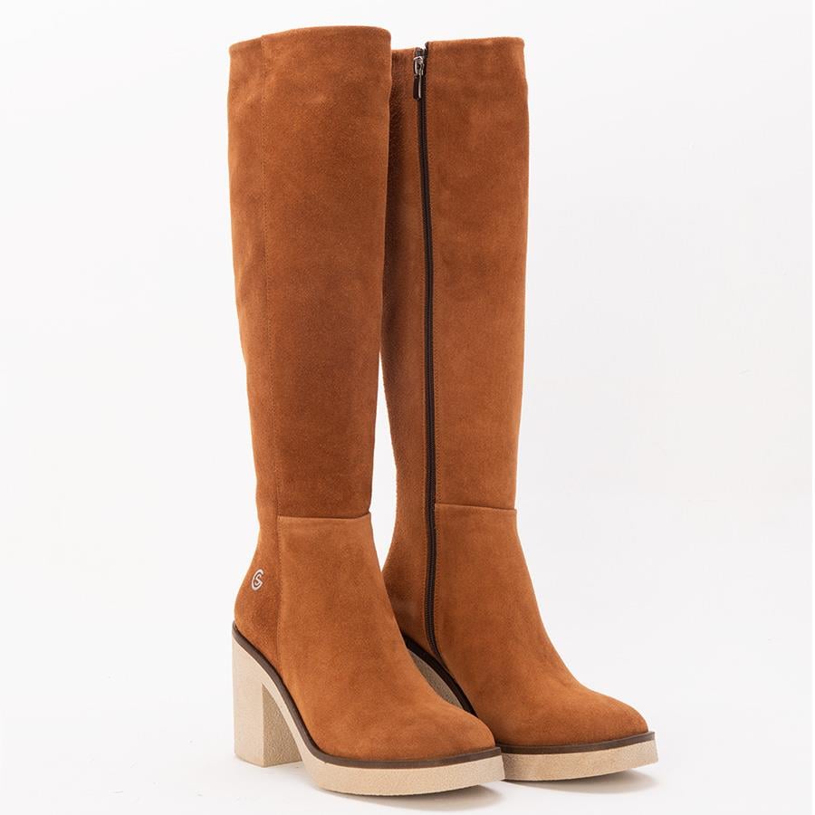 Gusse Elpis Kadın Hakıkı Suet Derı Çizme K614-2