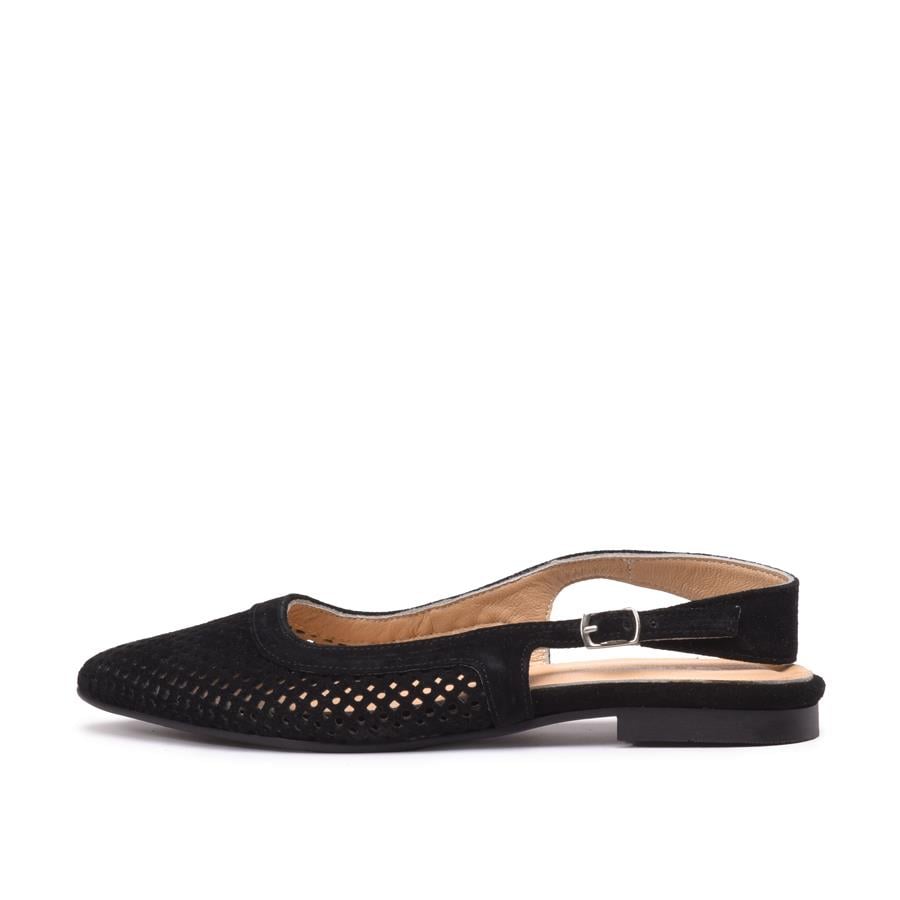 Gusse Else Kadın Hakiki Süet Deri Babet K154-2