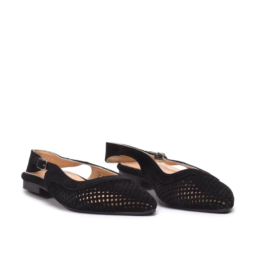 Gusse Else Kadın Hakiki Süet Deri Babet K154-2