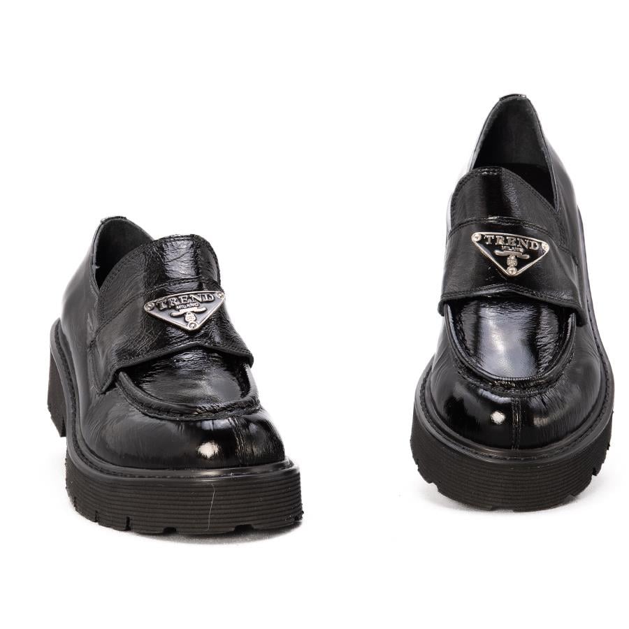 Gusse Evans Kadın Hakiki Rugan Deri Loafer Ayakkabı 5679-3