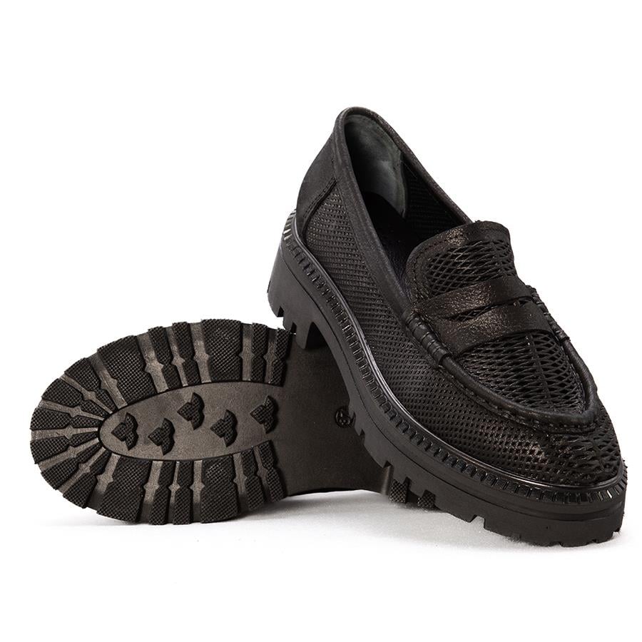 Gusse Franny Kadın Hakiki Simli Deri Sneaker 820