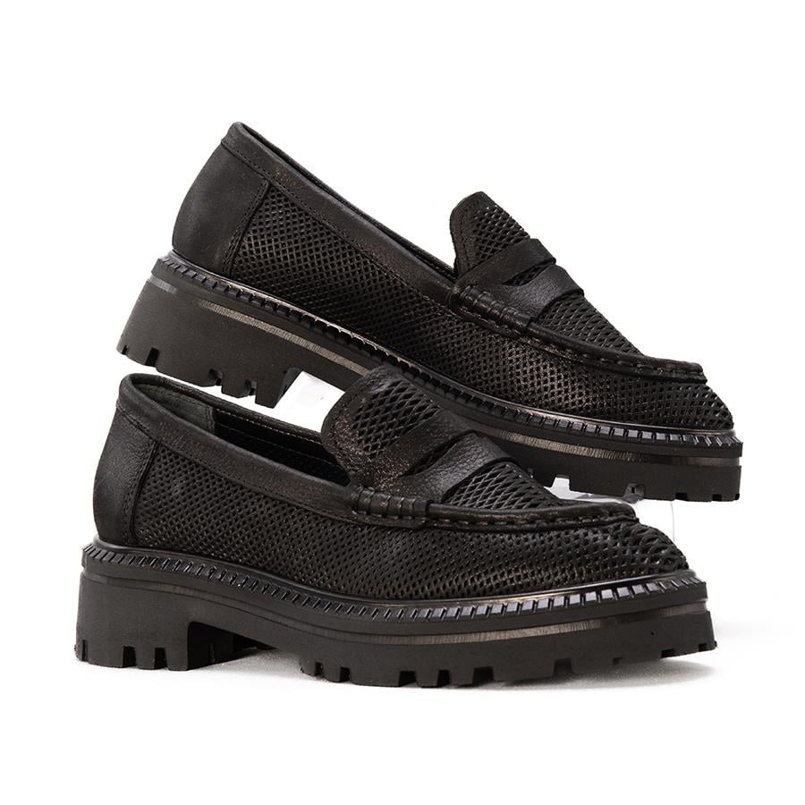 Gusse Franny Kadın Hakiki Simli Deri Sneaker 820