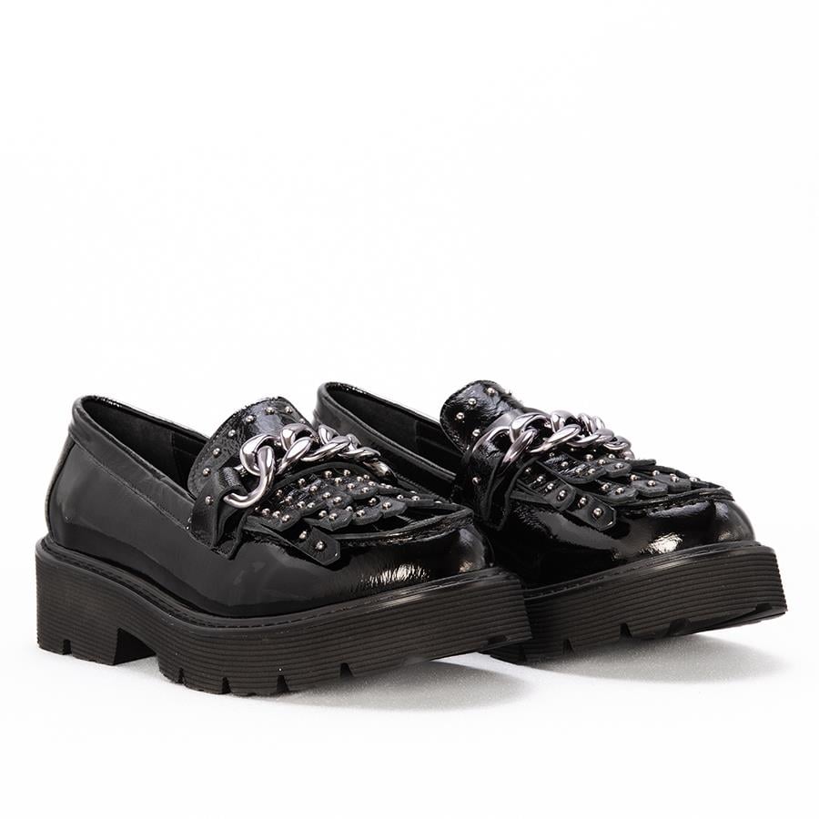 Gusse Gelbero Kadın Hakiki Rugan Deri Loafer Ayakkabı 5680-3