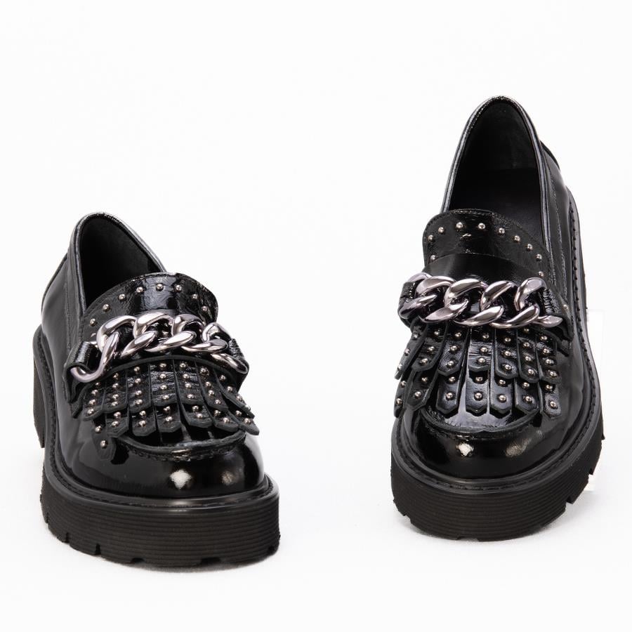 Gusse Gelbero Kadın Hakiki Rugan Deri Loafer Ayakkabı 5680-3