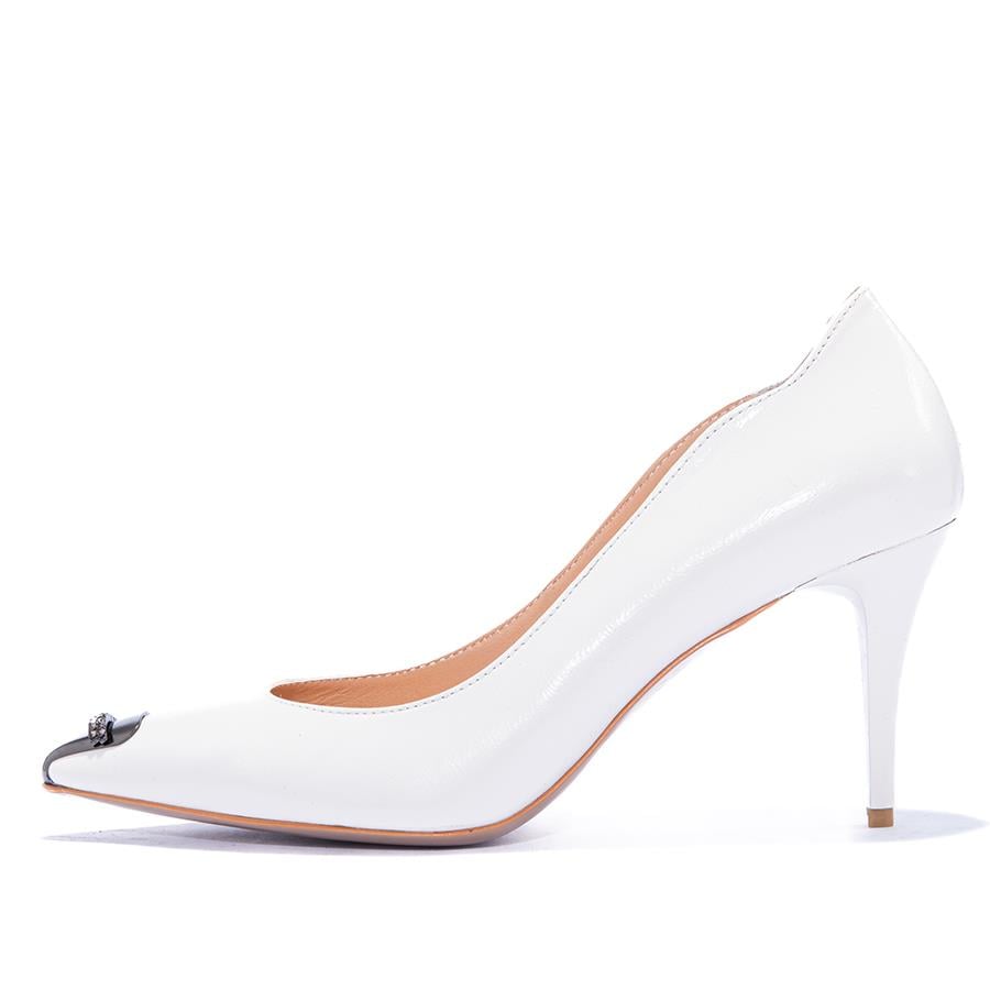 Gusse Gema Kadın Hakiki Rugan Deri Stiletto Ayakkabı-K1605MT1-3