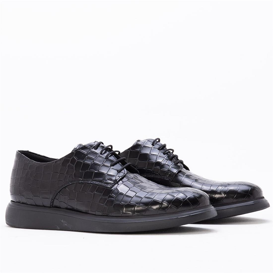 GUSSE JAYDEN ERKEK HAKİKİ RUGAN KROKO DERİ AYAKKABI-226815-7