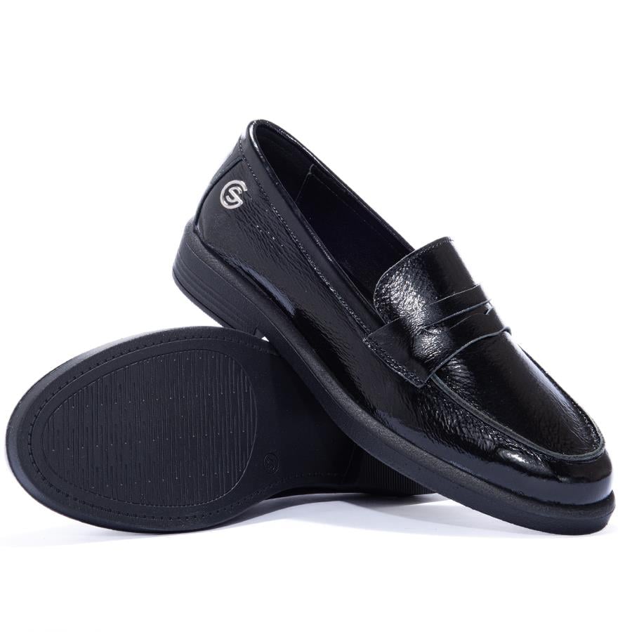 Gusse Loren Kadın Hakiki Rugan Deri Loafer Ayakkabı 2121L