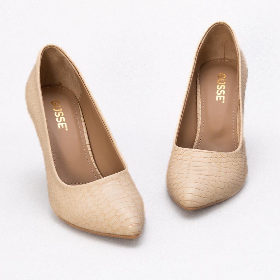 Gusse Luna Kadın Kroko Baskı Stiletto Ayakkabı 159