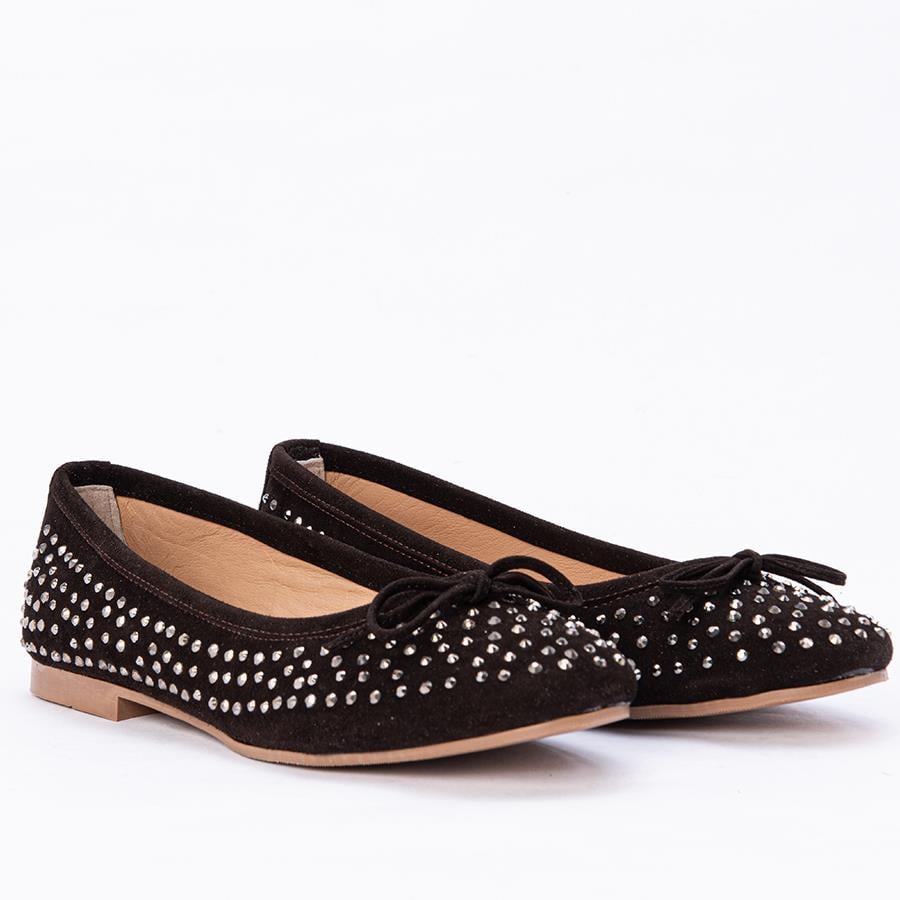 Gusse Mahsunta Kadın Hakiki Süet Deri Babet 15124-2