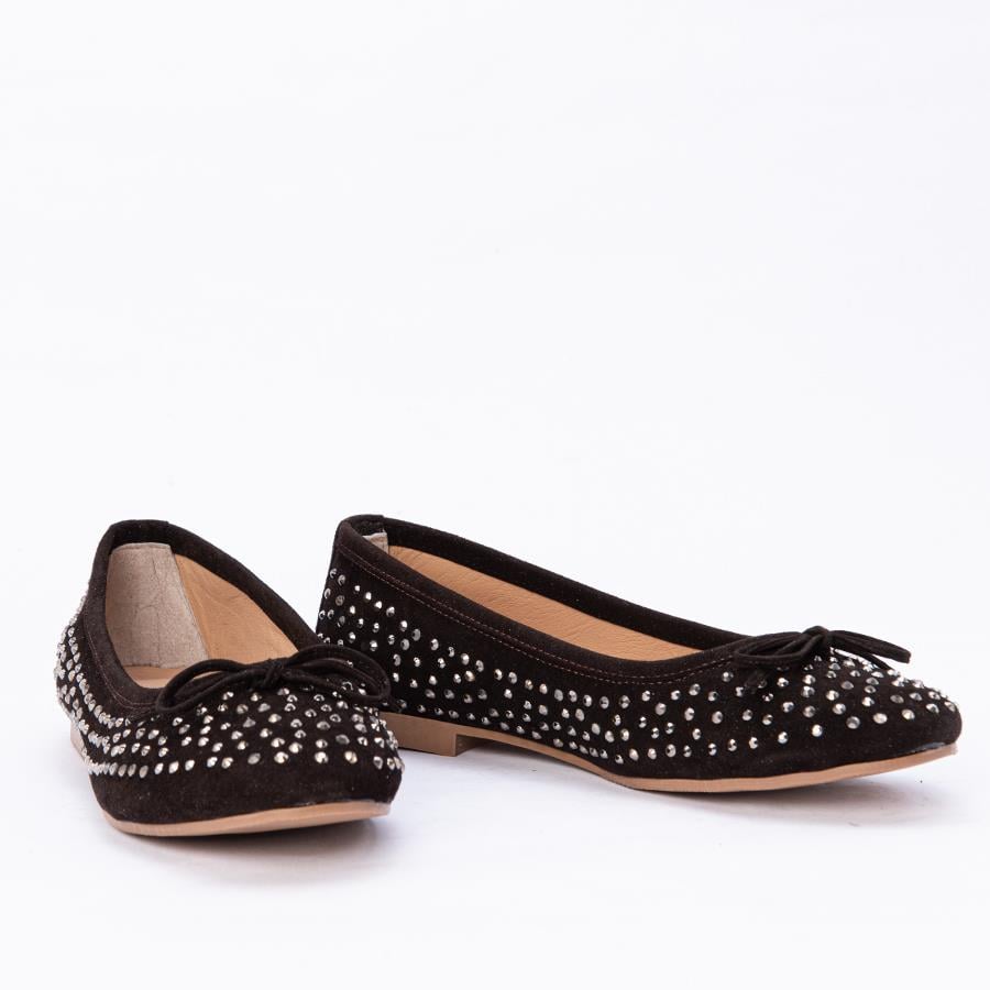 Gusse Mahsunta Kadın Hakiki Süet Deri Babet 15124-2