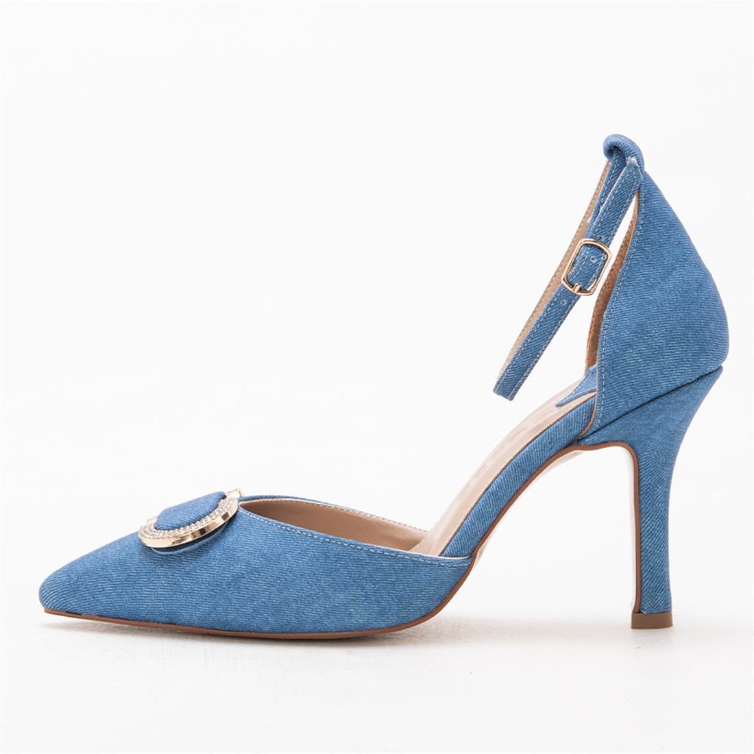 Gusse Marian Kadin Taşli Abiye Stiletto Ayakkabi