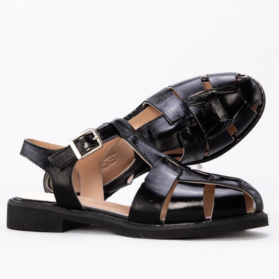 Gusse Merlotte Kadın Hakiki Rugan Deri Sandalet K151116-3