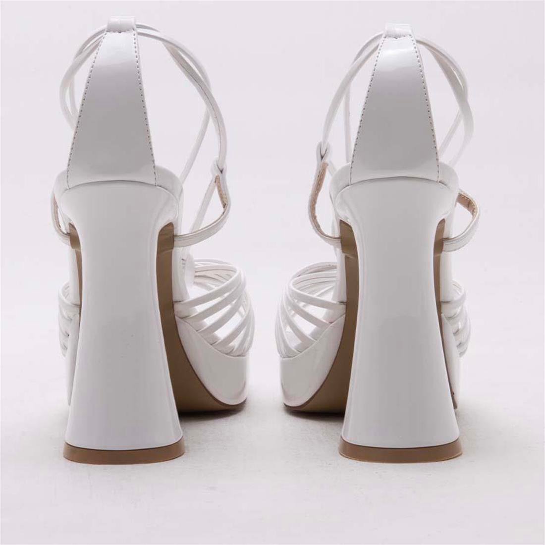 GUSSE MORENA KADIN  RUGAN DERI PLATFORM SANDALET 2060