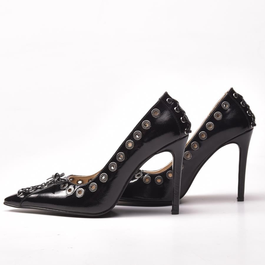 Gusse Origin Kadın Hakiki Rugan Deri Stiletto 25-3